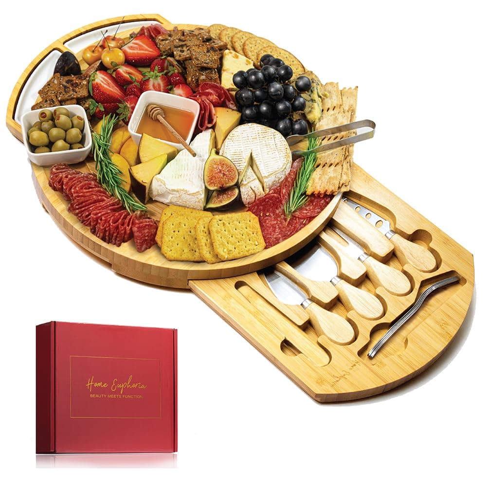 Round Cheese Board Set 13"