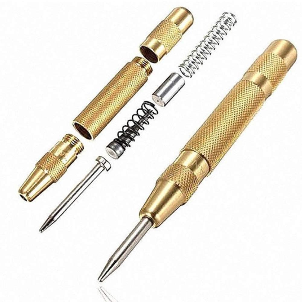 1 pc 5 Inch Center Punch Stator punching Automatic Center Pin Punch Spring Loaded Marking Drilling Tool Woodwork Tool Drill