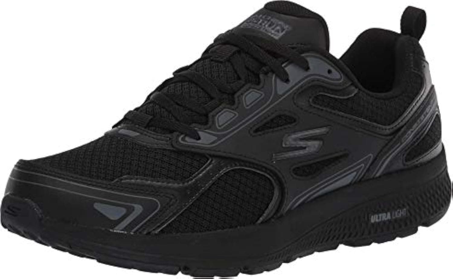 Skechers Womens Consistent Sneaker, Black, 2 UK