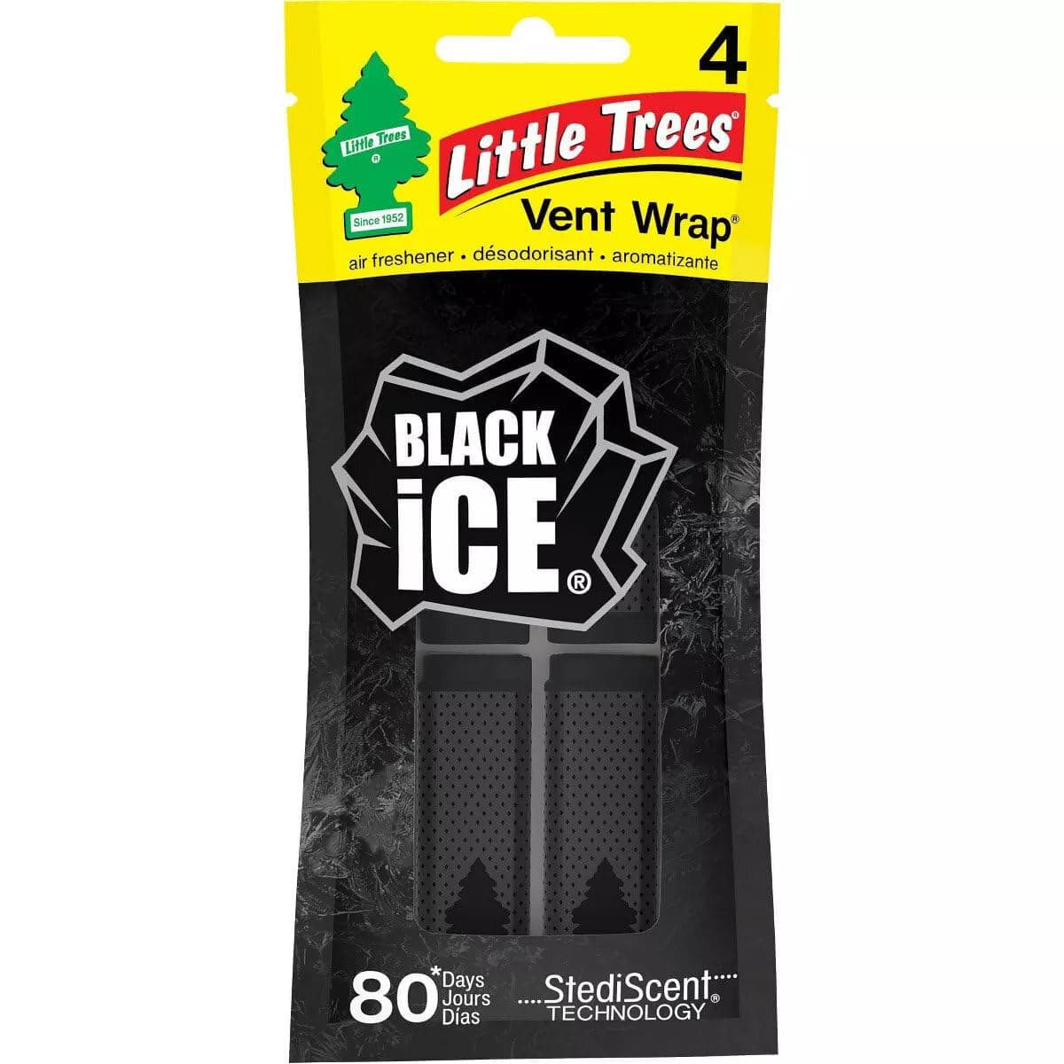 Little Trees Vent Wrap, Black Ice-80 days