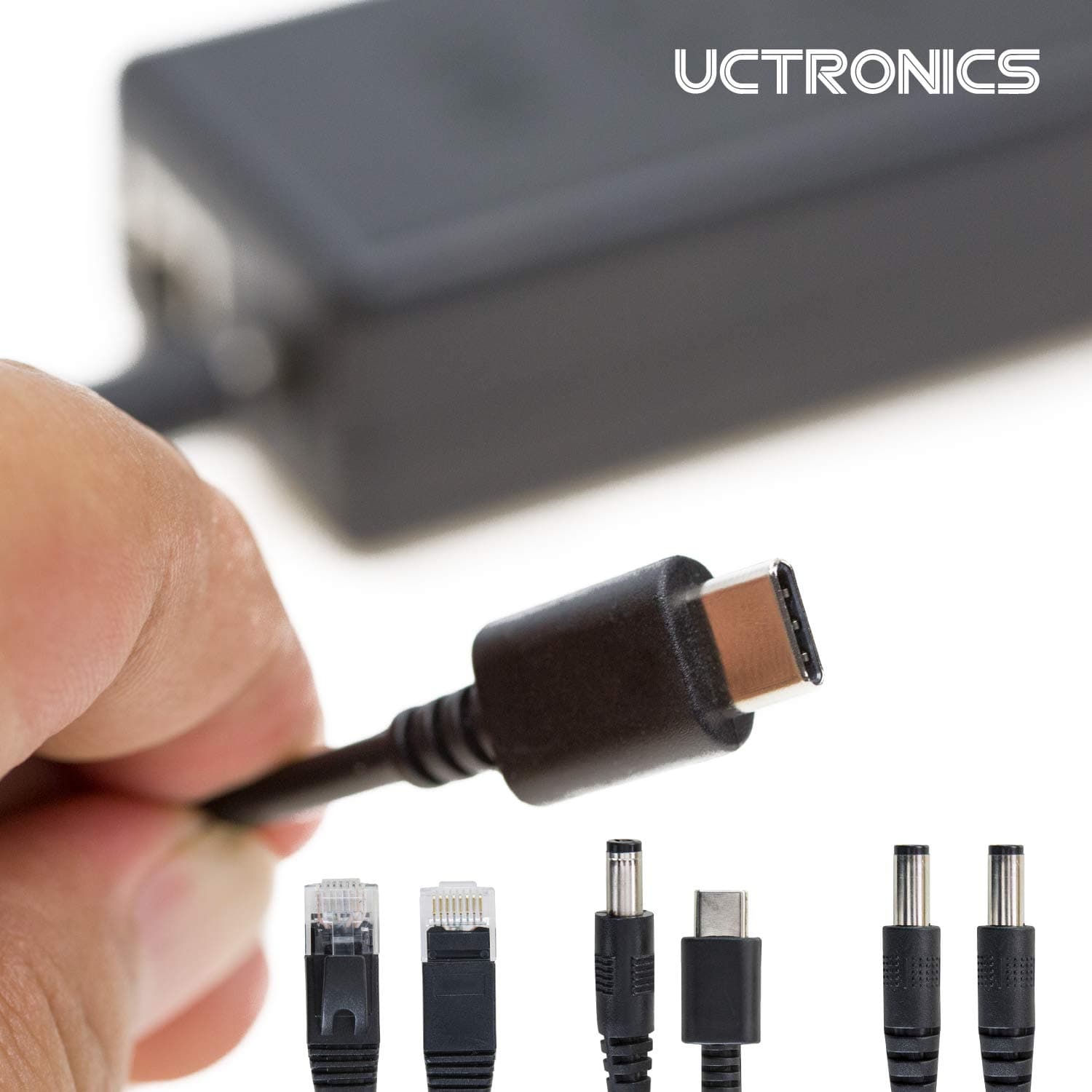 UCTRONICS PoE Splitter 5V 4A for Jetson Nano, Raspberry Pi 4 and More – Active PoE+ to Barrel Jack or USB-C, IEEE 802.3at/af Compliant