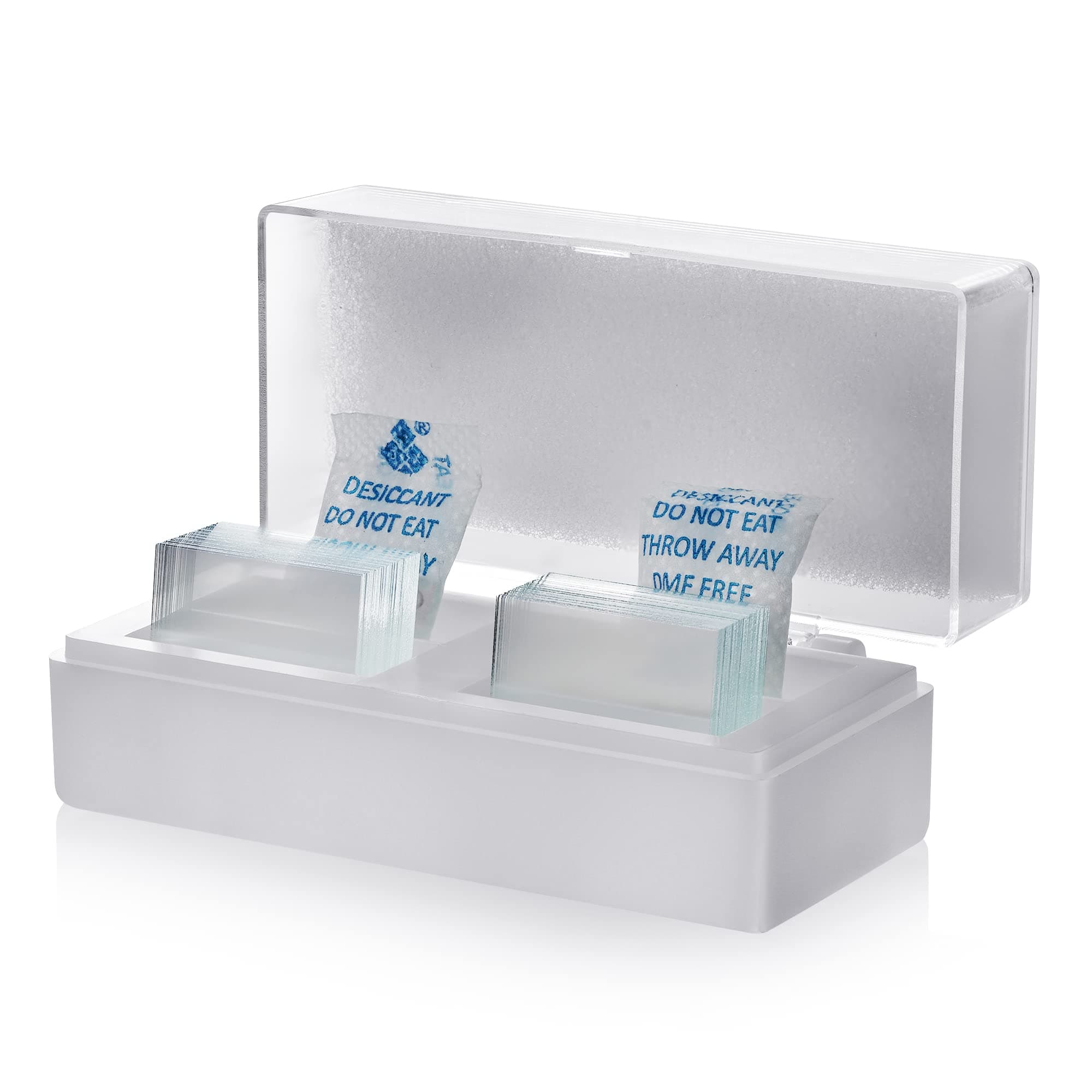 LAKWAR 100 Microscope Slides Coverslips, Pre-Cleaned Square Blank Glass Cover Slides for Microscope, 22 mm x 22mm (Pack of 100)