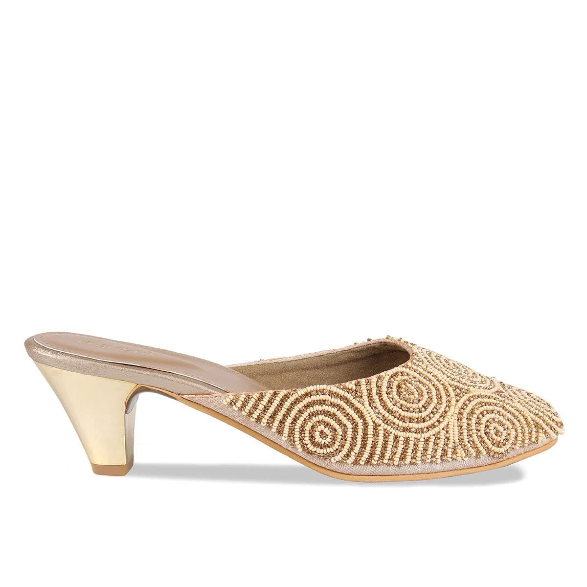 RociaWomen's Mule Stone Work Block Heels