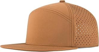 FEINIONMen Flat Brim Adjustable Performance Hat Snapback Laser Perforated Baseball Cap