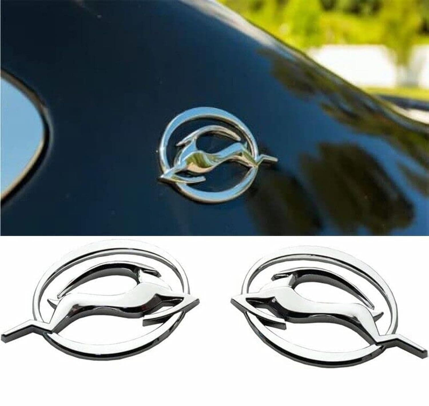Pair Set Impala Side Pillar Emblem Car Badge Trunk Left and Right 3D Sticker Replacement for Impala 10253595 (Chrome)