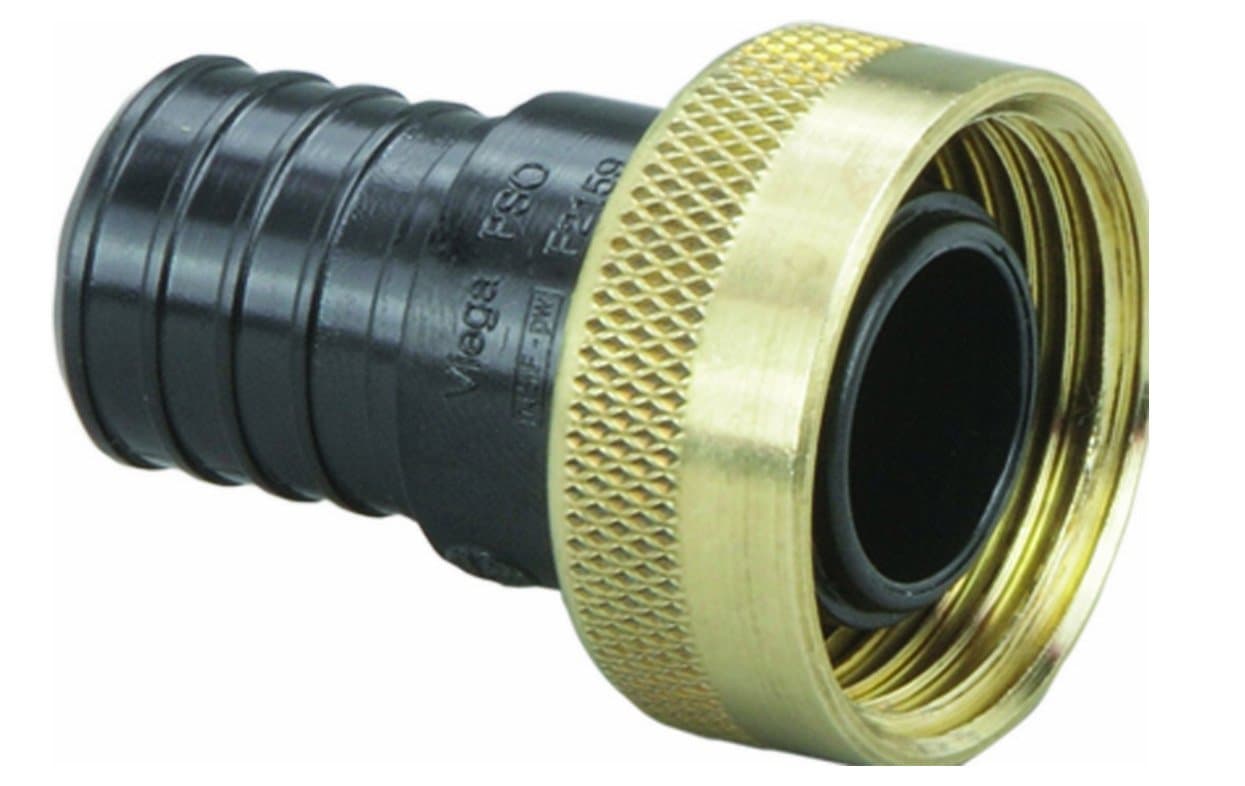 50141 Pureflow Zero Lead Poly Alloy Pex Crimp Supply Adapter with 3/4" x 1 Crimp x Manabloc Supply (3-Pack)