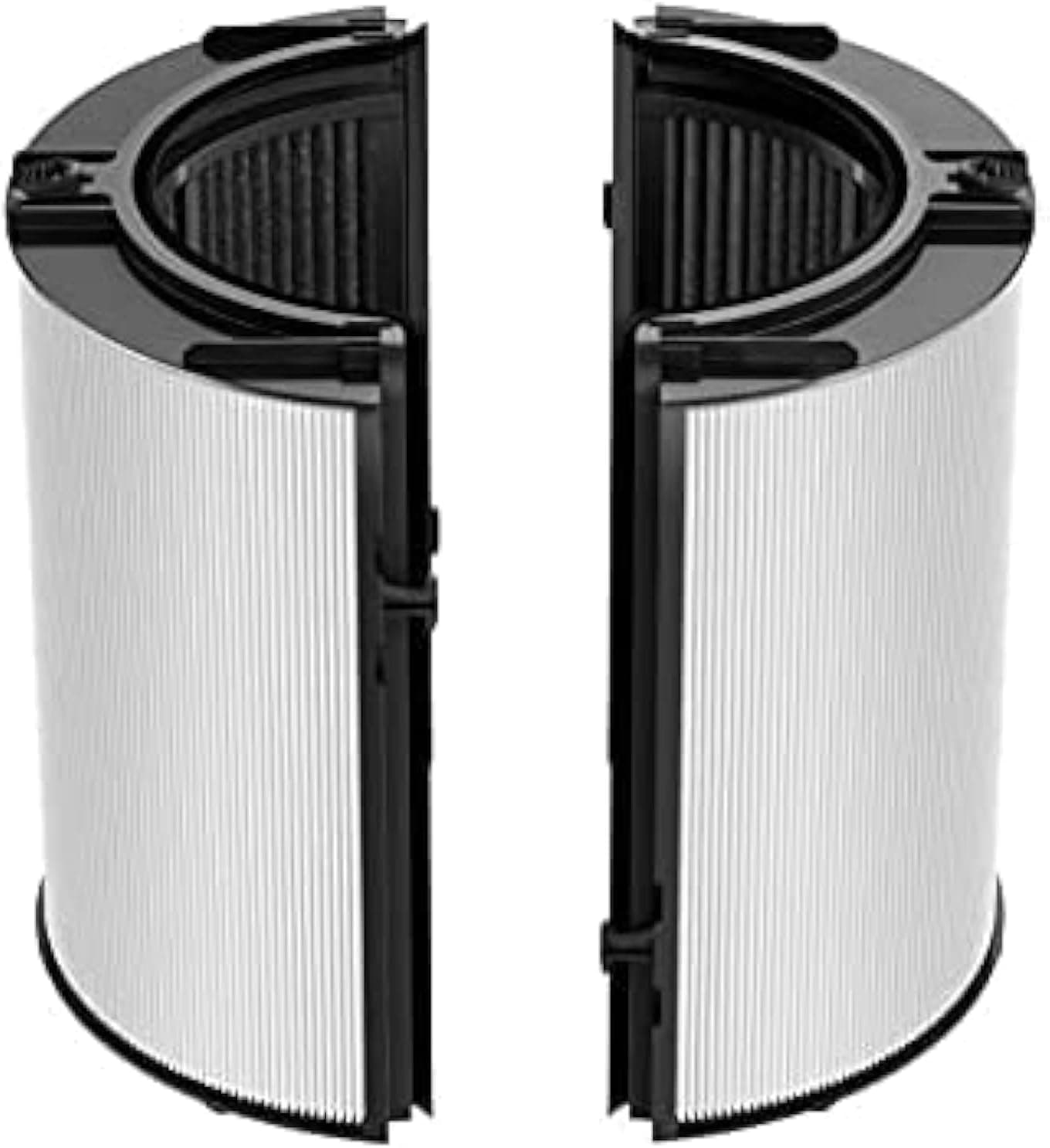 e World 2 in 1 HEPA+Carbon Filter Compatible with Dyson HP04 TP04 DP04 PH04 HP09 TP09 HP07 TP07 HP06 TP06, H13 Grade True HEPA Replacement Filter (Black)