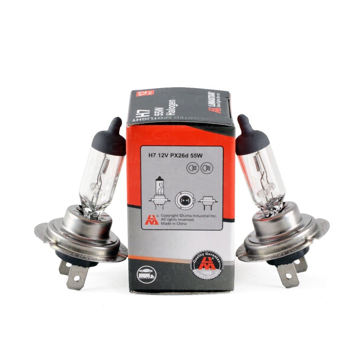 2 H7 55 W 12Volt Clear Halogen Light Bulbs for CITROEN C5 II, C5 (RC _) II Break (Re _), DS3 Xsara (N1), XSARA Break (N2)