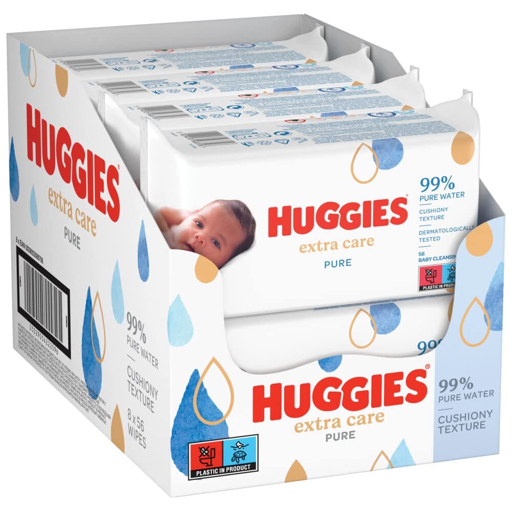 Huggies Pure Extra Care 8 Packs