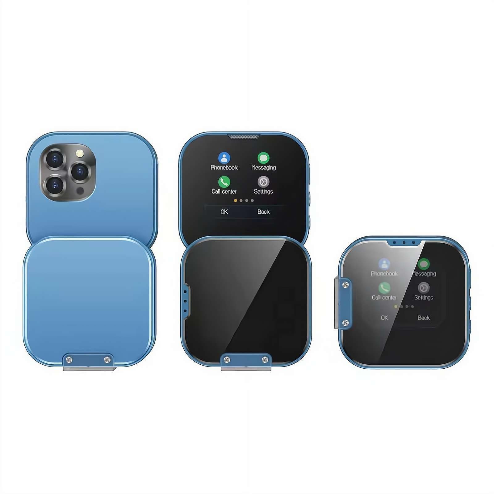 Mini Phone Mini Flip Touch Screen Mobile Phone with Rotating Screen – 1.69” Small Screen, Dual SIM Dual Standby, Pocket-Sized Compact Function Mobile Phone for Kids