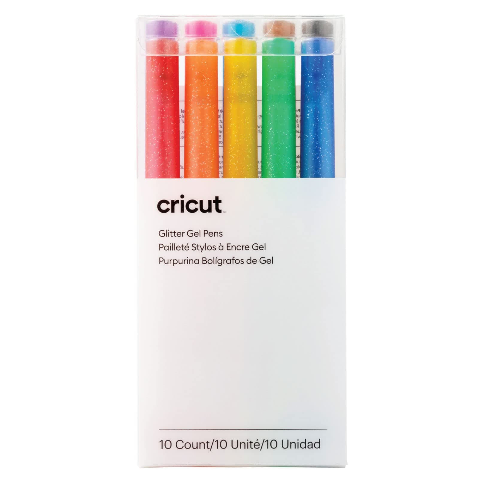 GLITTER GEL RAINBOW PEN SET 10CT