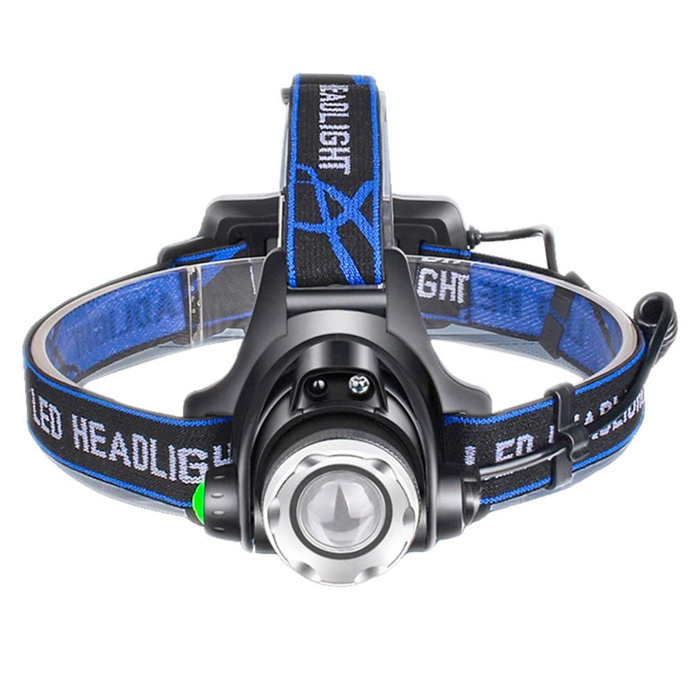 Zoomable LED Headlamp, 18650 Rechargeable Motion Sensor Headlight, Induction Head Flashlight, Hat Headlamps, Camping Lantern