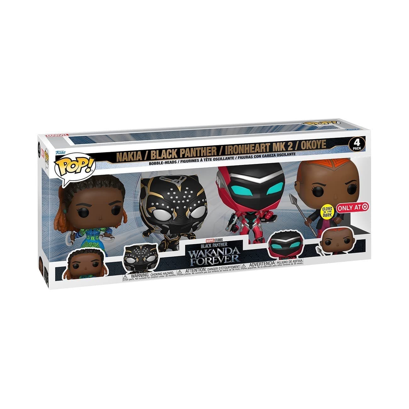 POP! Marvel Black Panther: Wakanda Forever - 4 Pack