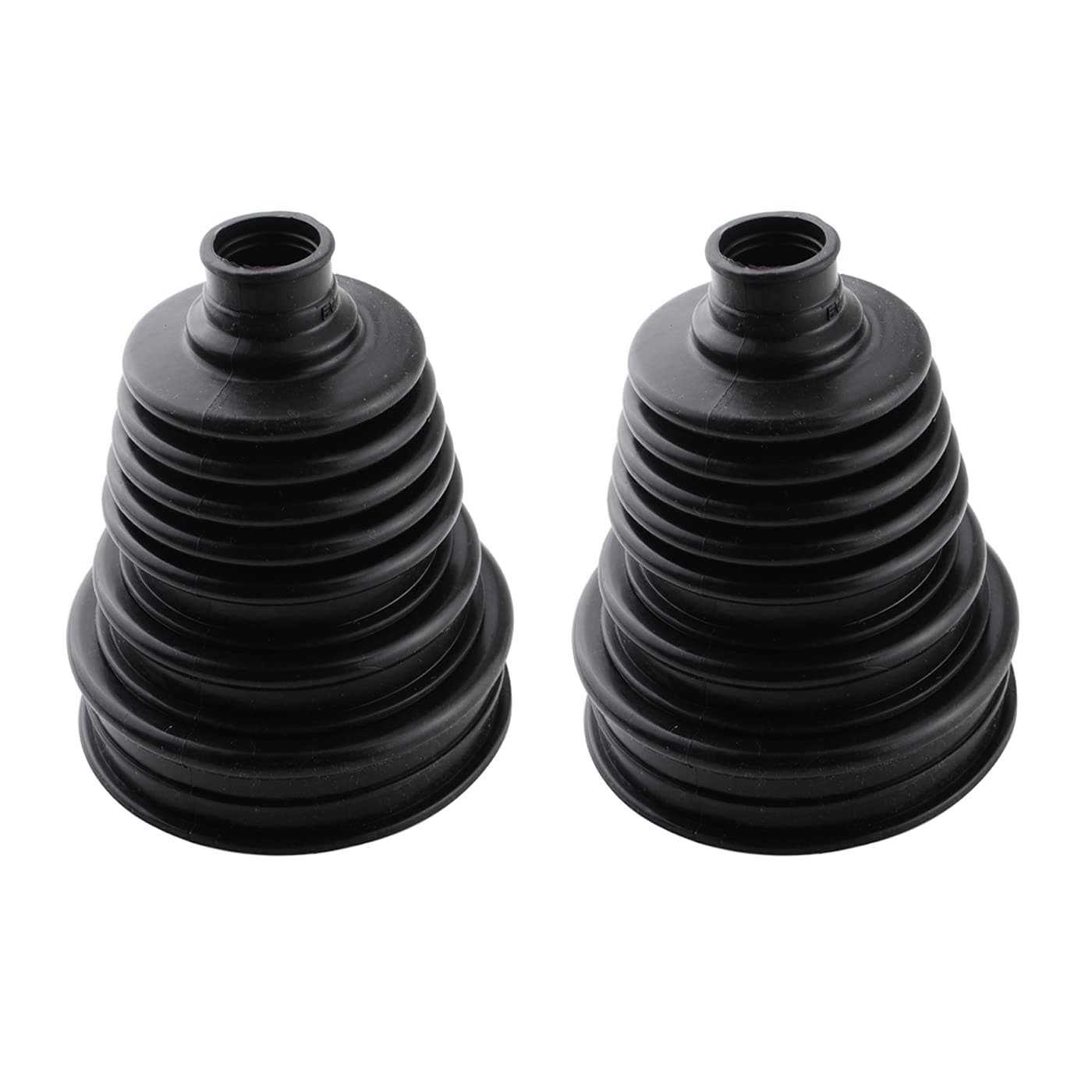 AC PERFORMANCE 5" (125mm) Height Black CV Boots Joint Replacement Cover Silicone Rubber Flexible Constant Velocity Joint, Black, Pack of 2
