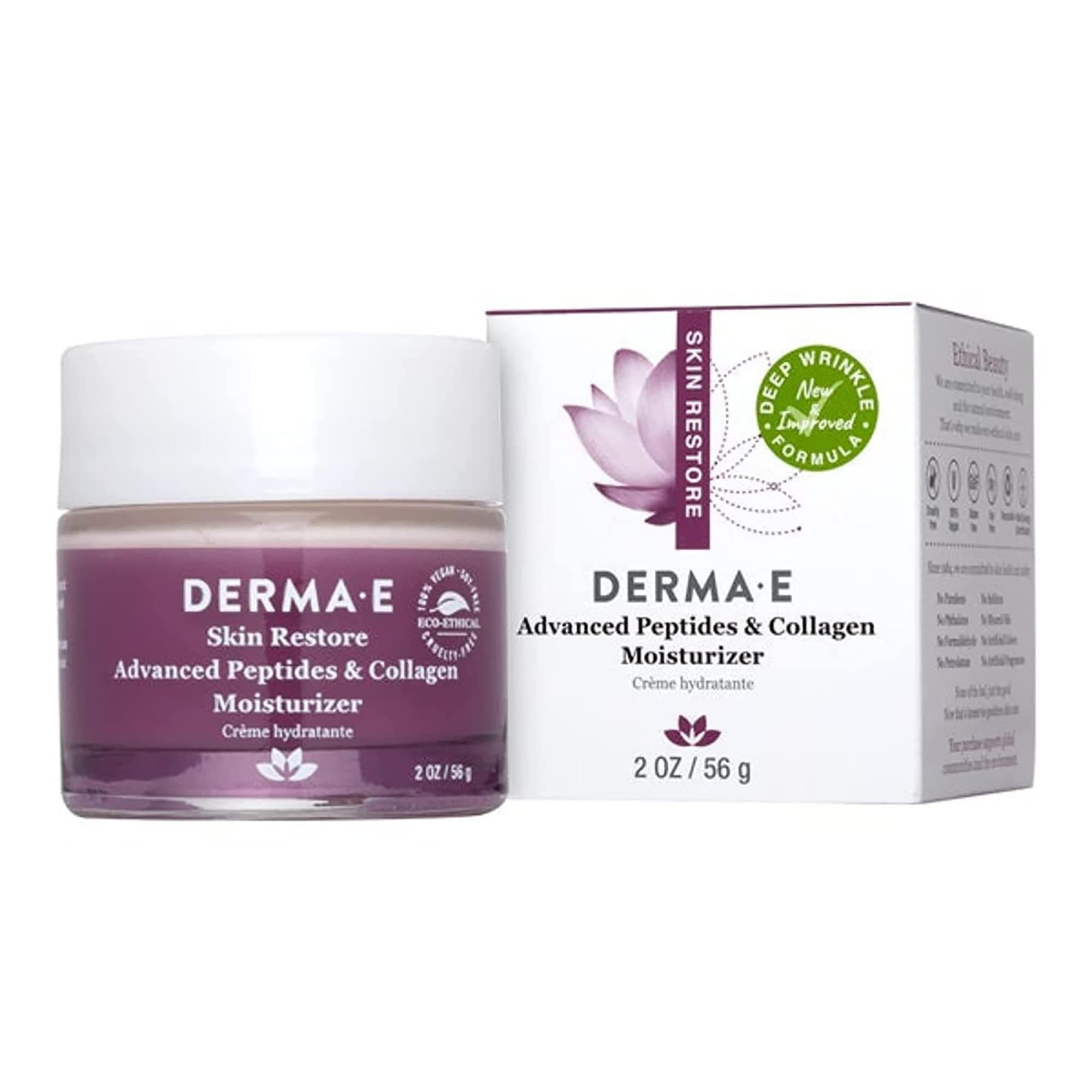 DERMA E DEEP WRINKLE PEPTIDE MOISTURIZER WITH MATRIXYL AND ARGIRELINE 2OZ