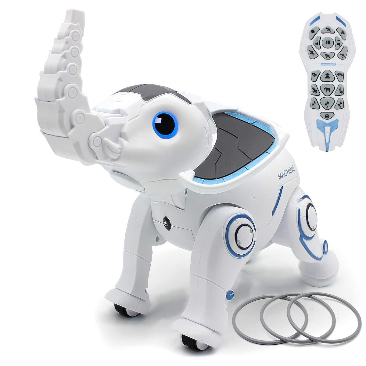 Mostop Remote Control Robot Elephant ToyRC Programming Interactive Robot Voice Control Intelligent Electronic Toys Walking Dancing for Boys Girls Age 6, 7, 8, 9, 10 and Up Year Old