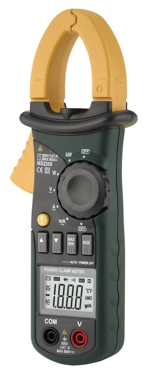 Mastech MS2208 Harmonic Power Factor Clamp Meter Tester Multimeter DMM Mastech