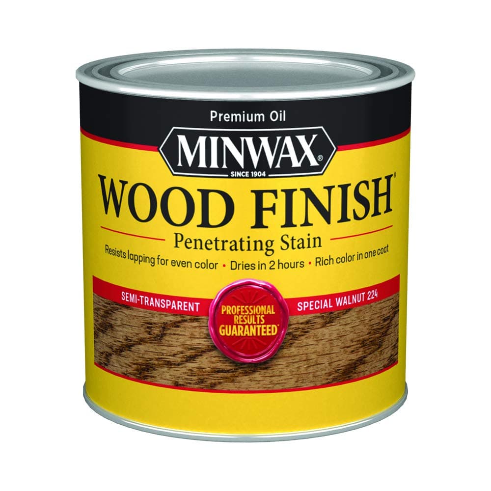 Minwax 222404444 Wood Finish, Special Walnut Stain, Half Pint