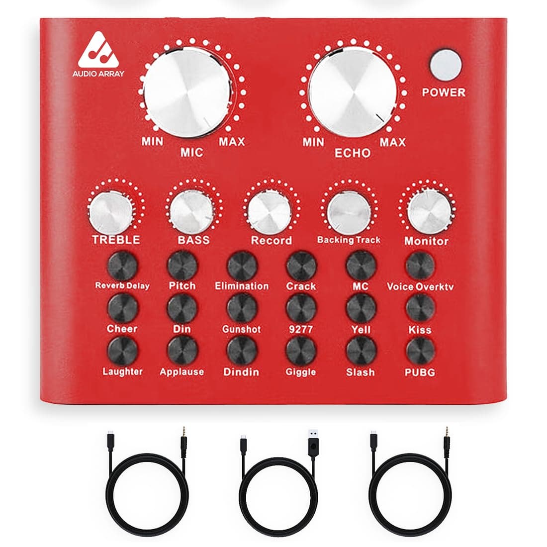 Audio Array AI-12 USB Bluetooth Soundcard Mixer interface | 2 mic inputs, 2 s...