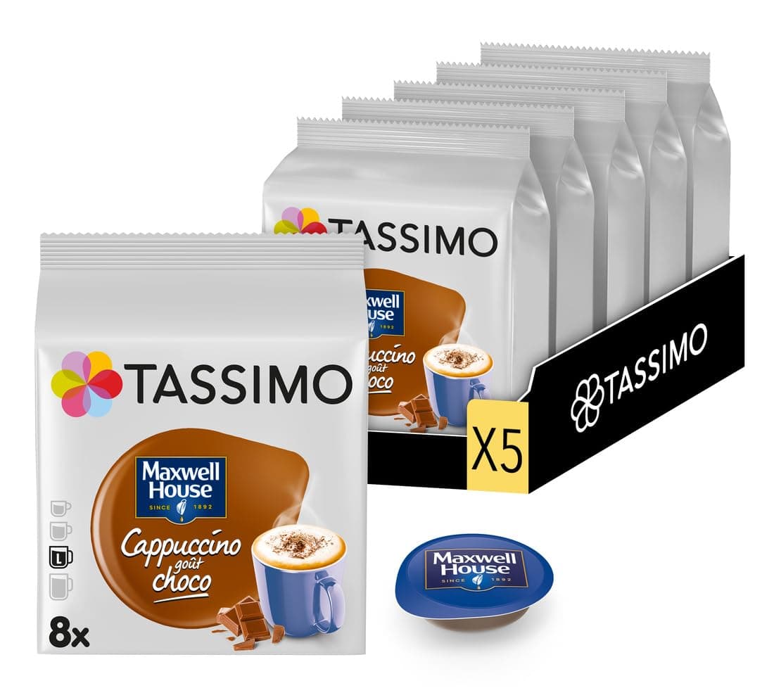 Maxwell House Cappuccino Choco - 5 Packs (40 Drinks)