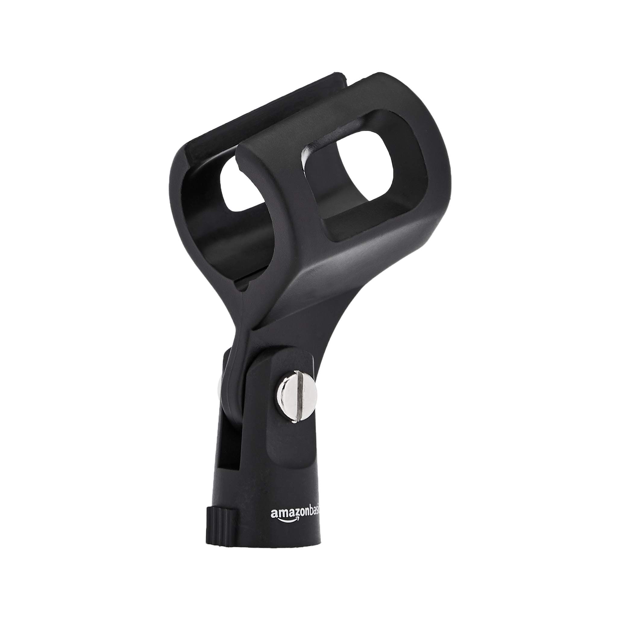 Amazon Basics Microphone Clip, Large Barrel Style, Single, Black