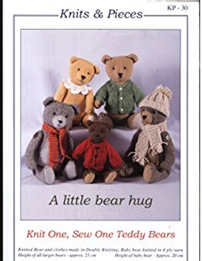 Knits & Pieces Kitting Pattern - A Little Bear Hug - Sandra Polley