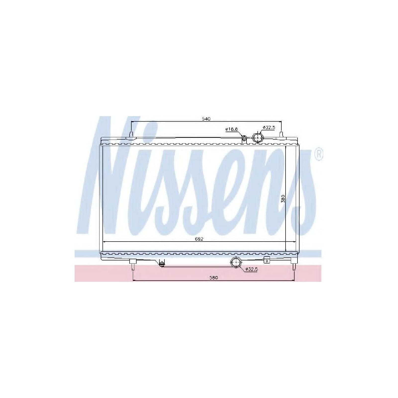 Nissens 61297 Radiator, engine cooling