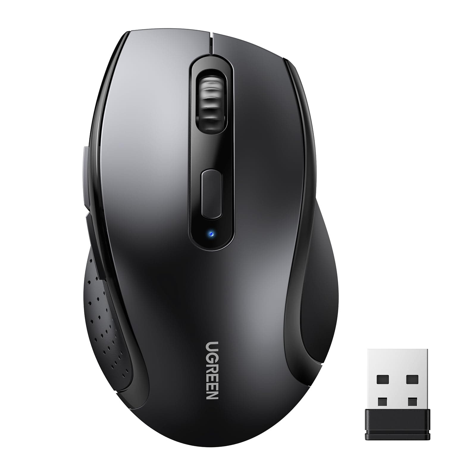 – Wireless Mouse, 2.4GHz Stable Connection, Ergonomic Silent Mouse, 5-Button with 3 Adjustable DPI (800/1200/1600), Compatible with Windows, macOS, iOS, Android, Linux