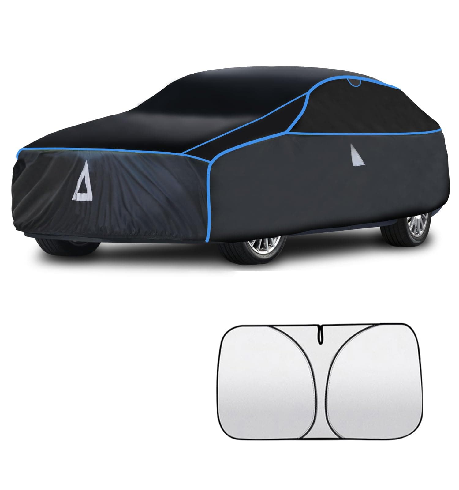 Hail Protector Car Cover with Thick Multi-Layered EVA | Gift Windshield Sun Shade | Hail Blanket Custom Fit Sedan Toyota Camry, Honda Accord, Nissan Altima, Mustang etc. | See Size Chart |