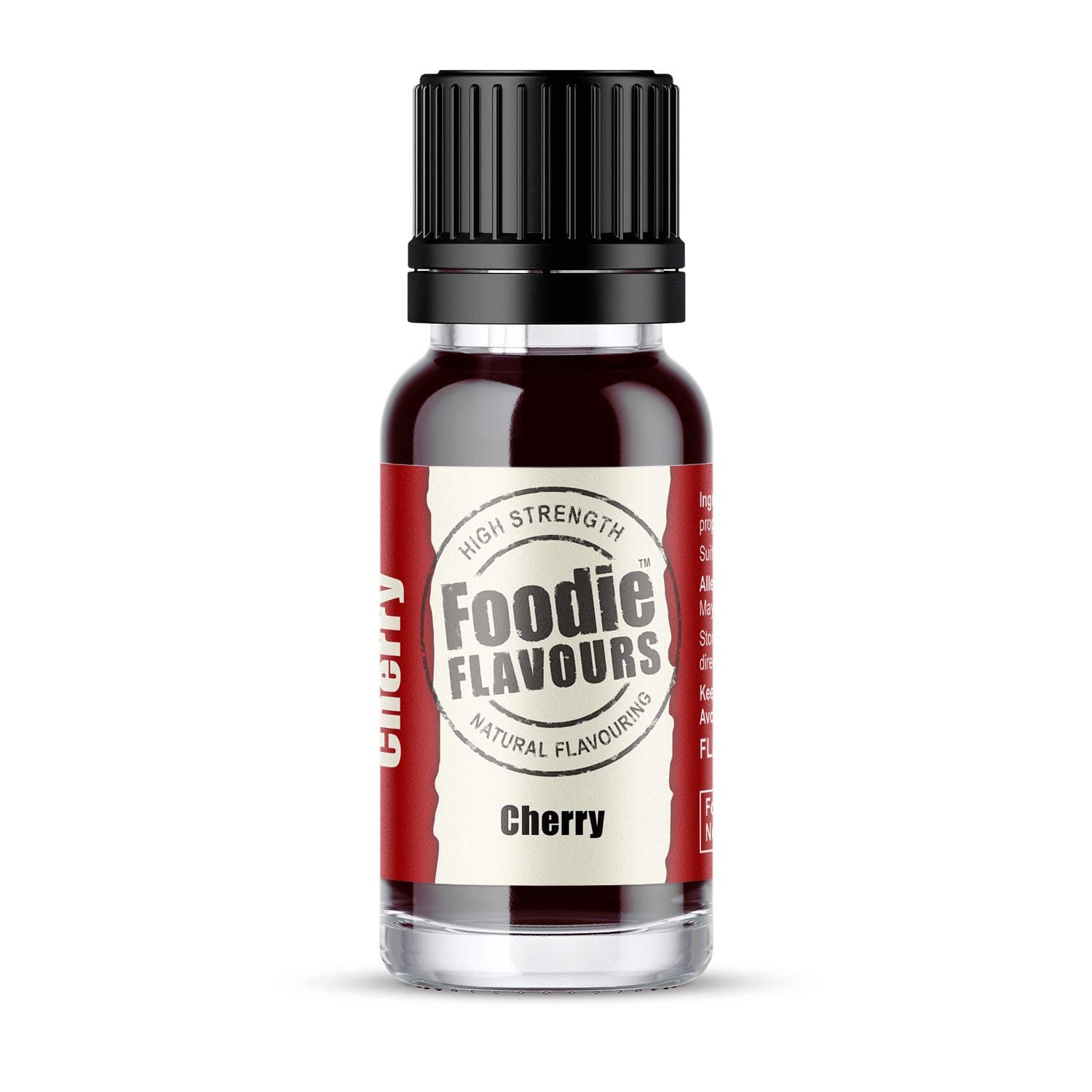 Foodie Flavours Natural Cherry Flavouring, High Strength - 15ml