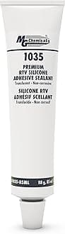 1035-80ML Non Corrosive Translucent 1-Part RTV Silicone Adhesive Sealant, 85 ml Tube