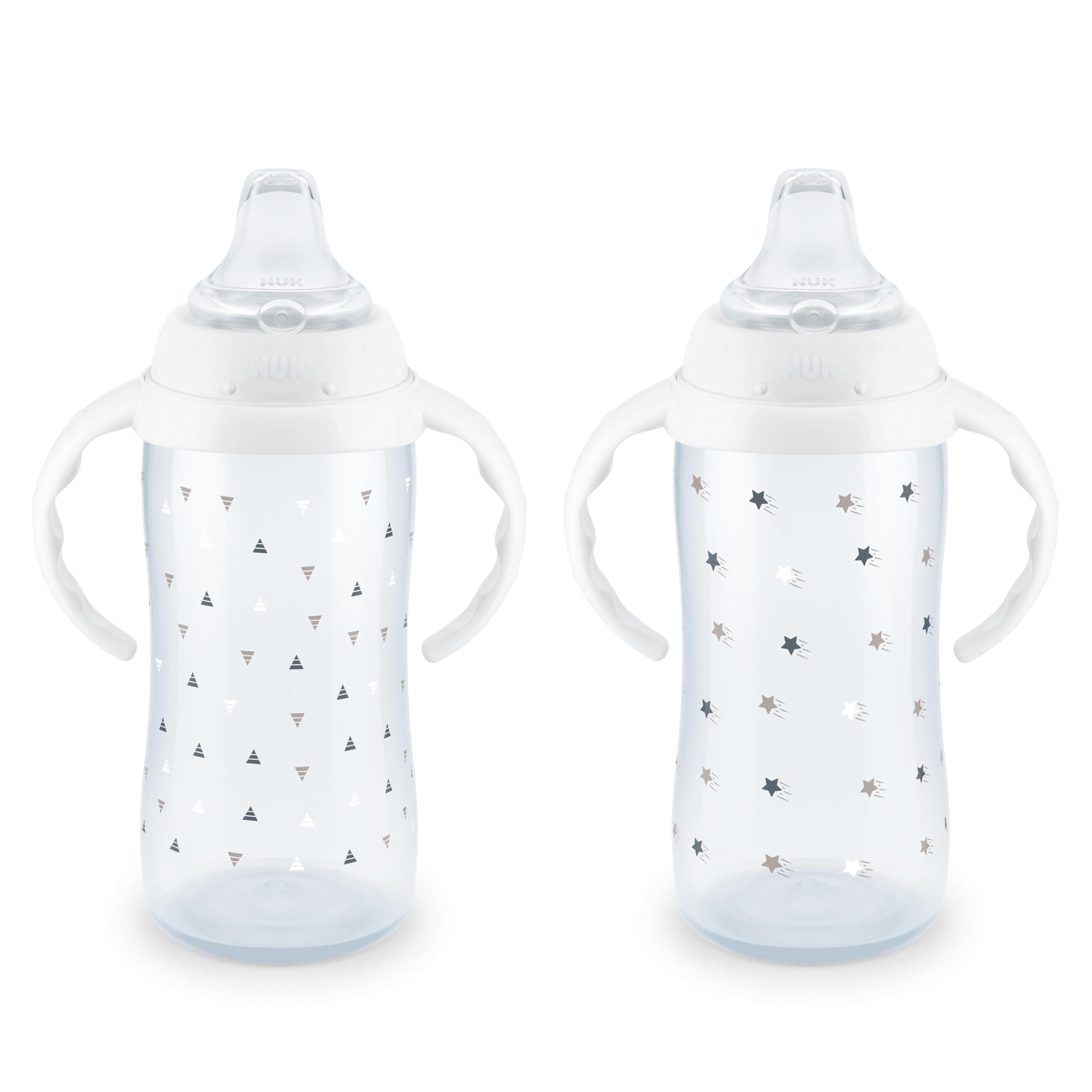 NUK Learner Cup 6+ Months Timeless Collection Amazon Exclusive 10 Oz – BPA Free Spill Proof Sippy Cup 2 Count (Pack of 1)