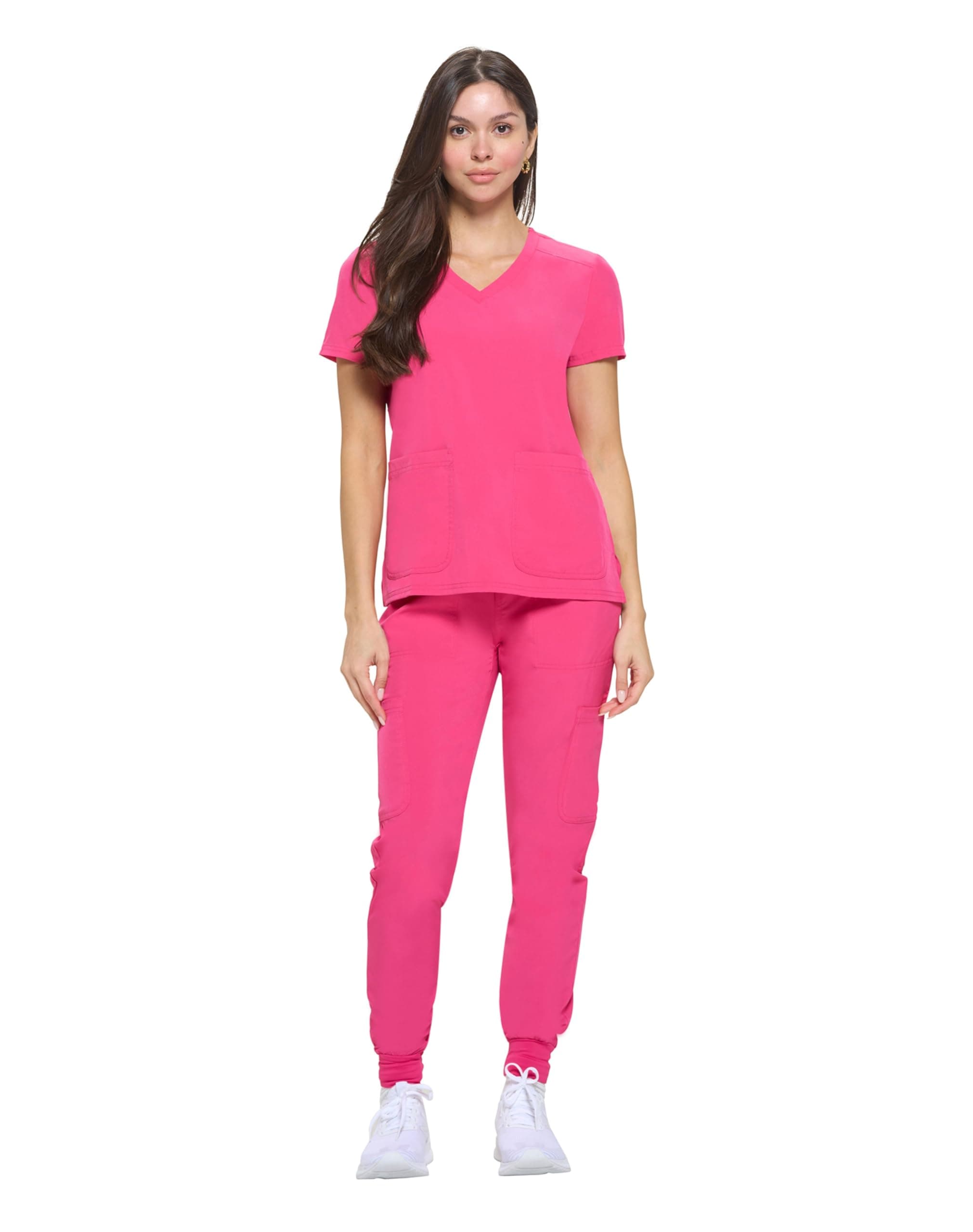 Womens Essential Cool Stretch Jogger Scrub Set with Regular and Petite Sizes