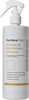 Furniture Clinic Carpet & Upholstery Cleaner Spray - Carpet Cleaner Solution for All Fabrics, Textiles & Carpets - Stain Remover - Safe to Use On Silk & Wool (500ml)