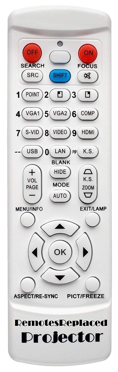 RemotesReplaced remote control compatible with the BENQ MX819ST Projector