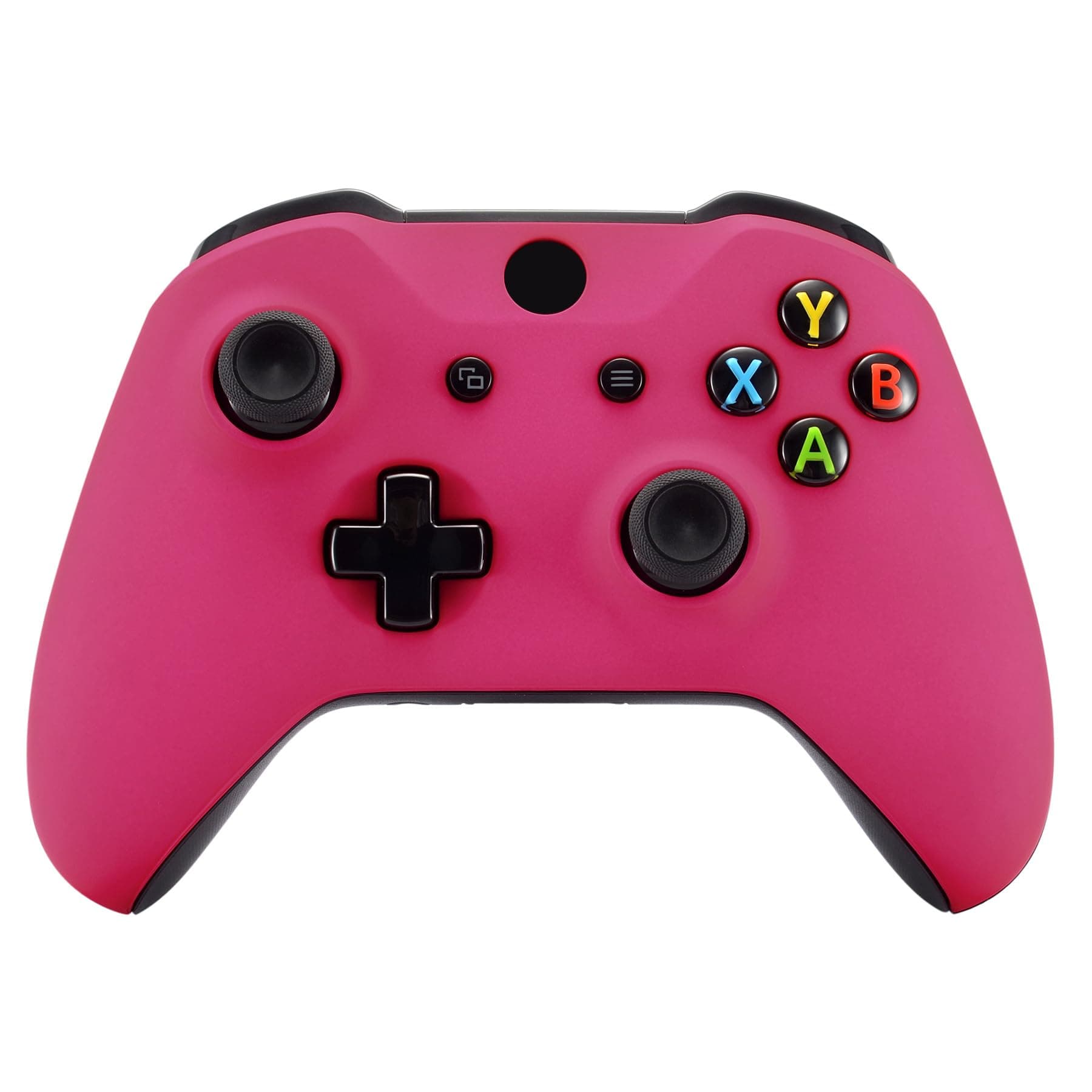 eXtremeRate Replacement Front Housing Shell for Xbox One S/X Controller, Rose Red Custom Kit Faceplate Cover Case for Xbox Wireless Controller (Model 1708)