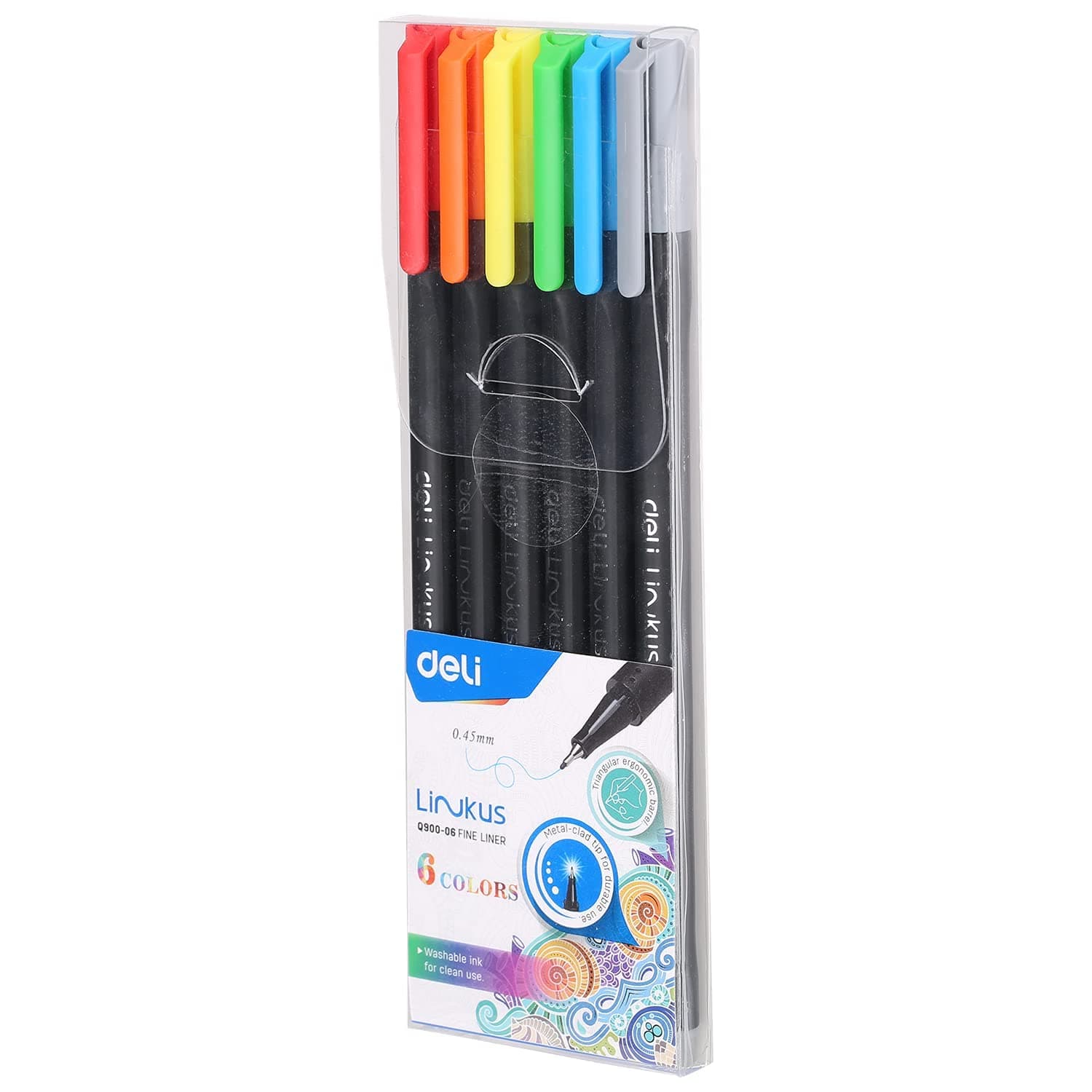 Deli Links Fine Liner Coloring Case -6pc