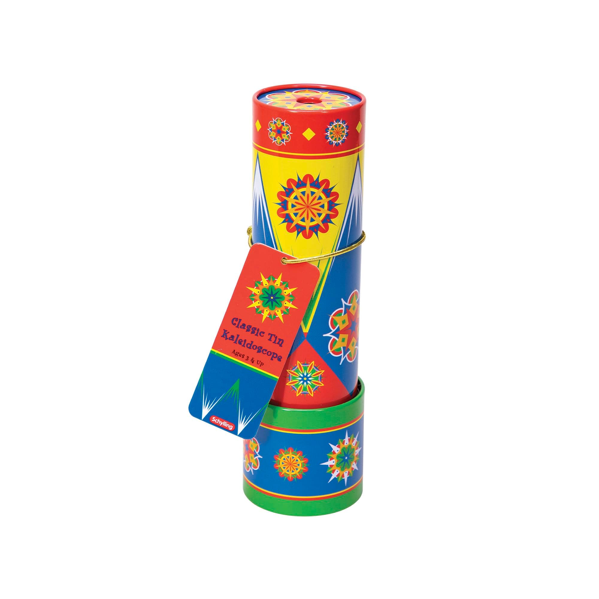 Classic Tin Kaleidoscope - Fun, Colorful Pattern-Changing Toy - Durable Tin with Multicolored Beads - Ages 3 and Up - One Piece