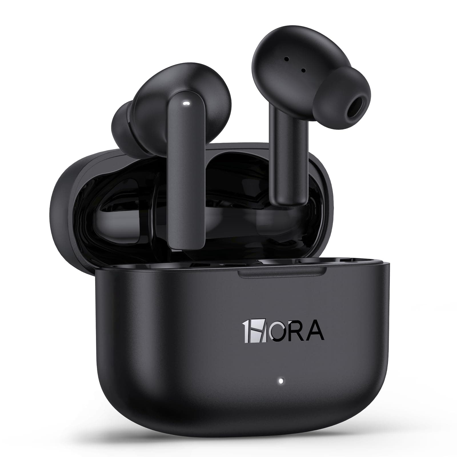 1 Hora Earbuds Wireless Bluetooth 5.3 with Charging Case, Waterproof Earphones, Built in Mic Headset,Deep Bass Headphones Compatible with Smart Phone, Laptop, Tablet