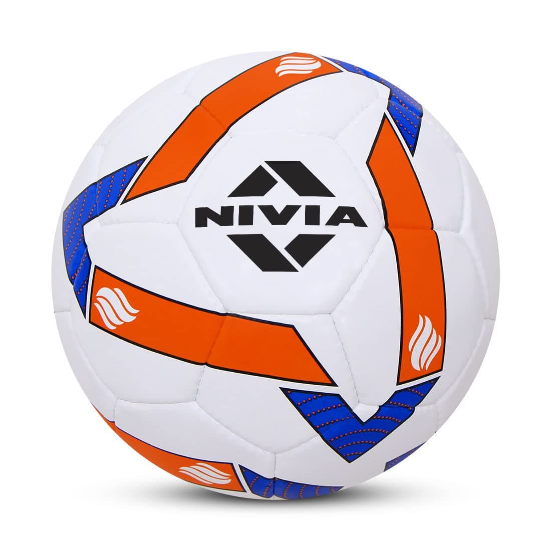 Nivia Shining Star Football, 32 Panel, Rubberized Stitched, to Play on Hard Ground Without Grass, Wet & Grassy Ground, Artificail Turf (Size - 5, Multicolor)