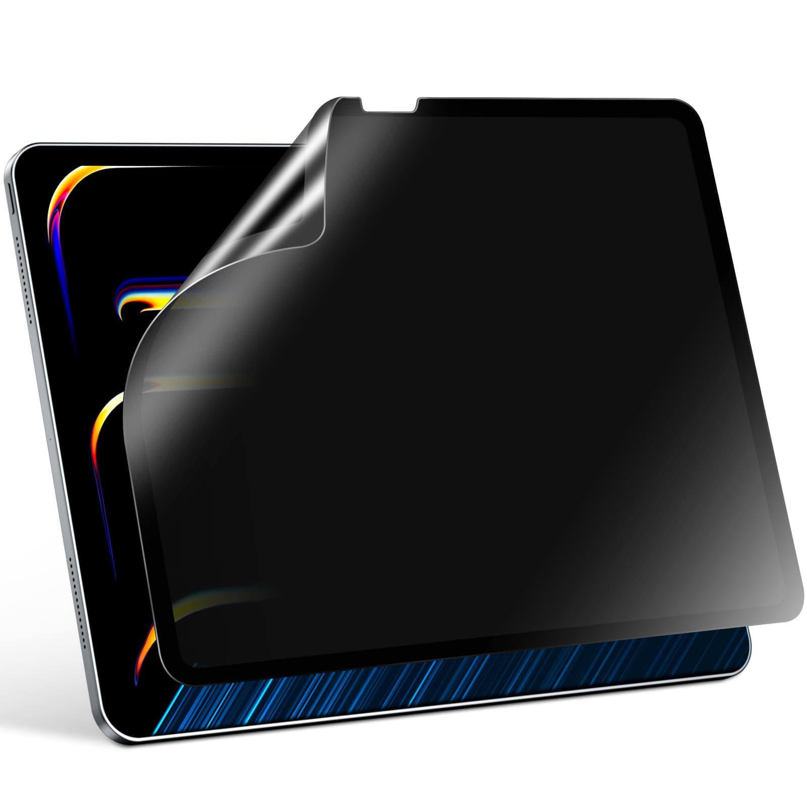 Privacy Screen Protector for iPad Pro 13 Inch M4 2024, Nano Detachable 30-Degree Privacy Filter, Reusable & Removable, Matte Finish Anti-Glare, Anti-Scratch, Easy Installation