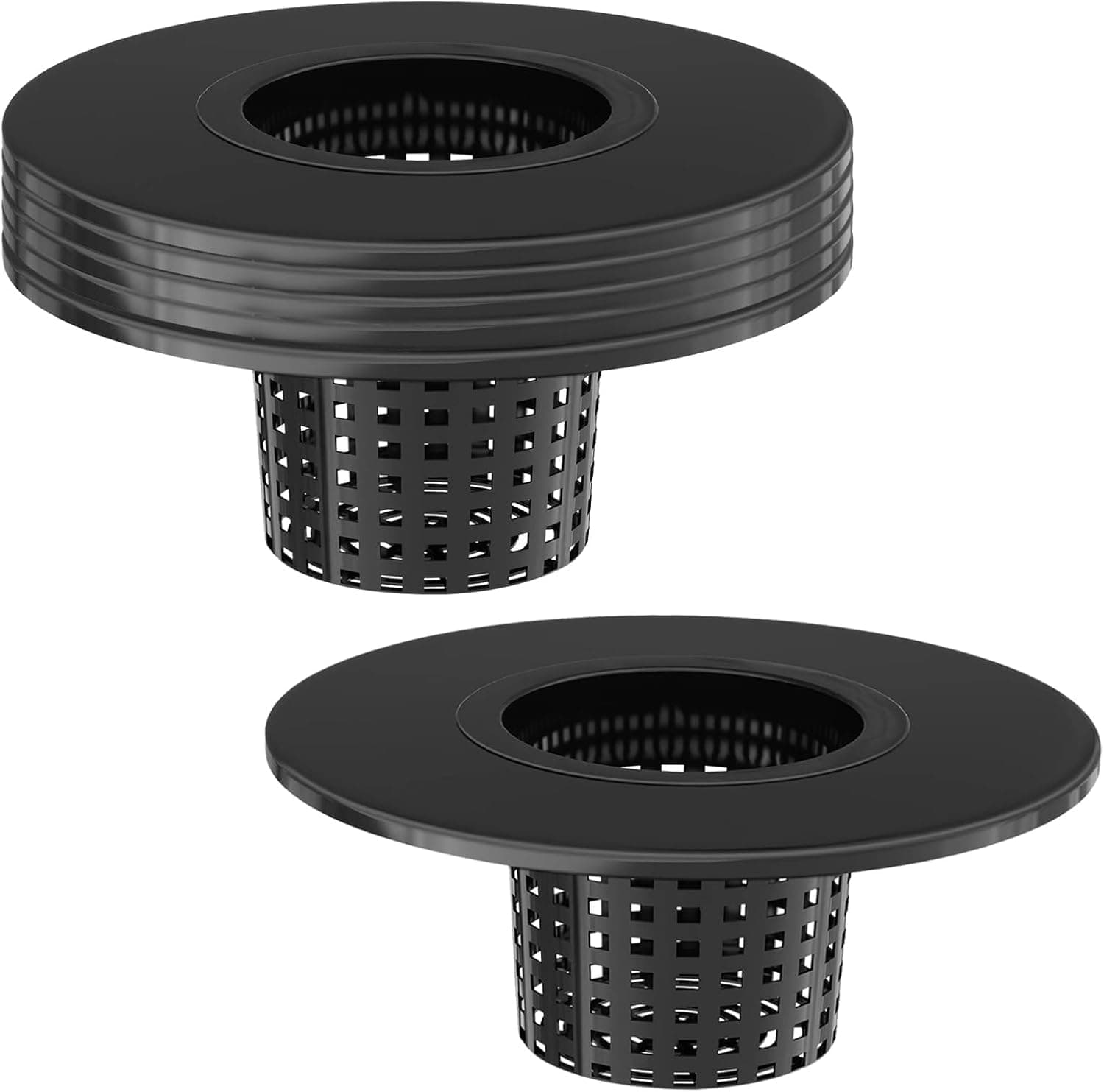 Net Pots 6 Inch for 5 Gallon Bucket (6 Pack), Hydroponic BPA-Free DWC Basket Lids