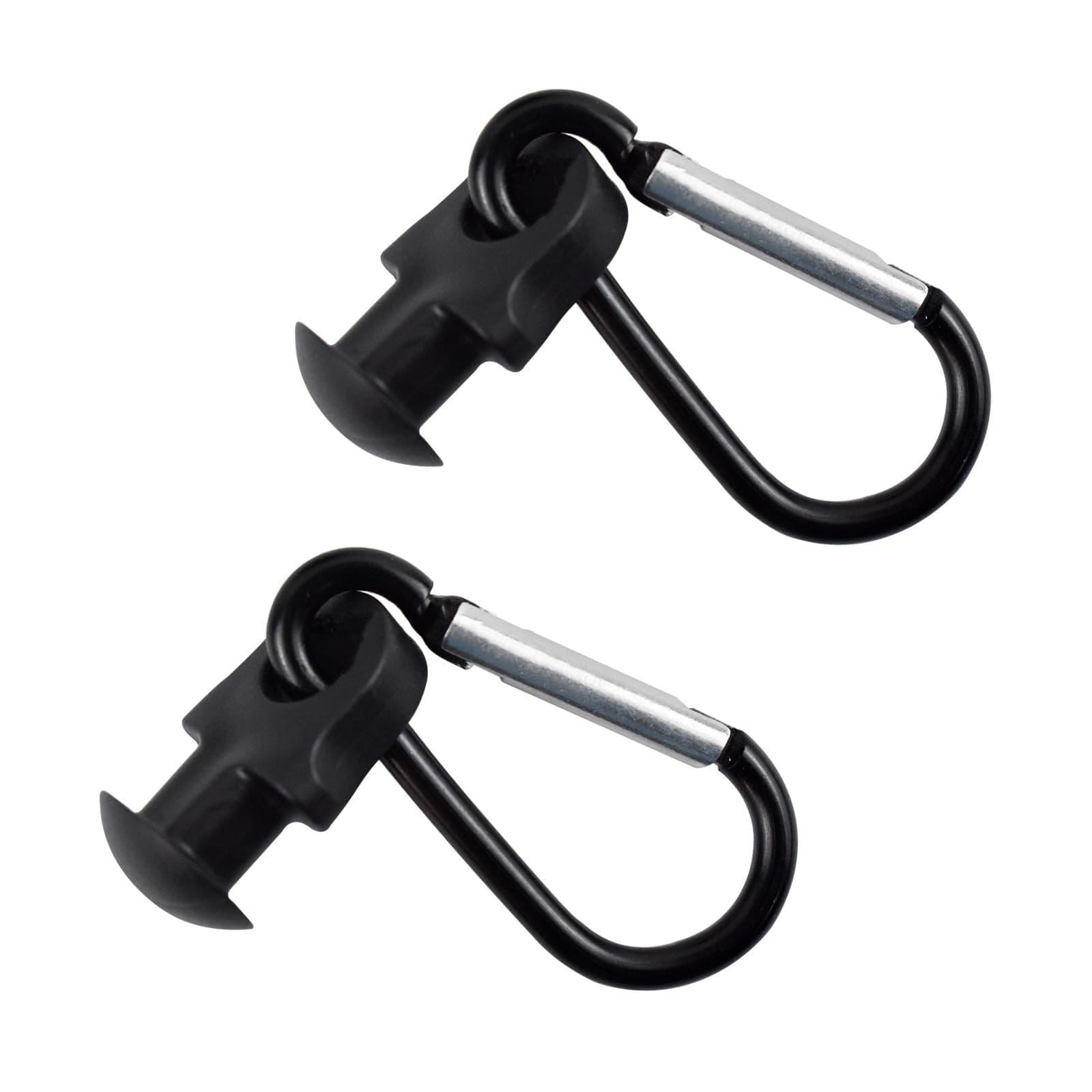 4 PCS Hooks for Bags, Beach Bag Accessories Inserts, Key Holders Compatible with Large Beach Bags (Black Buckle Style-4 PCS)(Black Buckle Style-2 PCS)