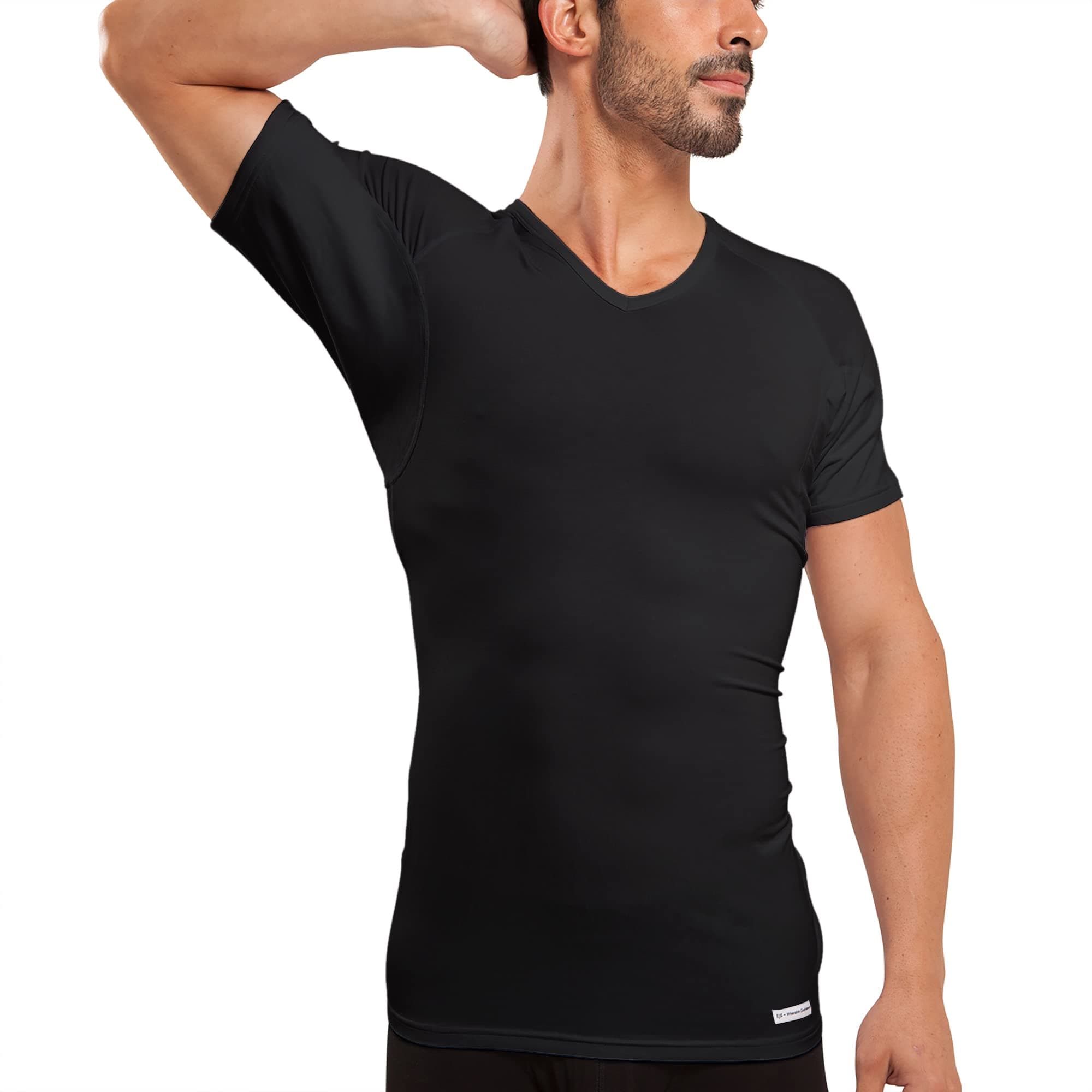 - Sweat Defense Undershirt | V Neck| Underarm Sweat Proof Micro Modal