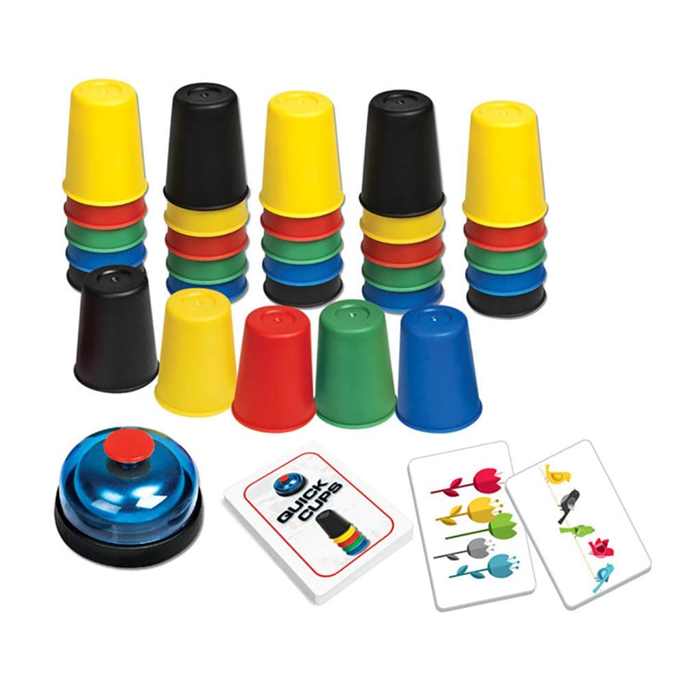 HELEVIA Stacking Game, Colorful Stacking Cups Game, Classic Stacking Cups Game for Kids, Quick Cup Stacking Challenge Game, Quick Stacking Cups, Party Game, Family Interactive Game
