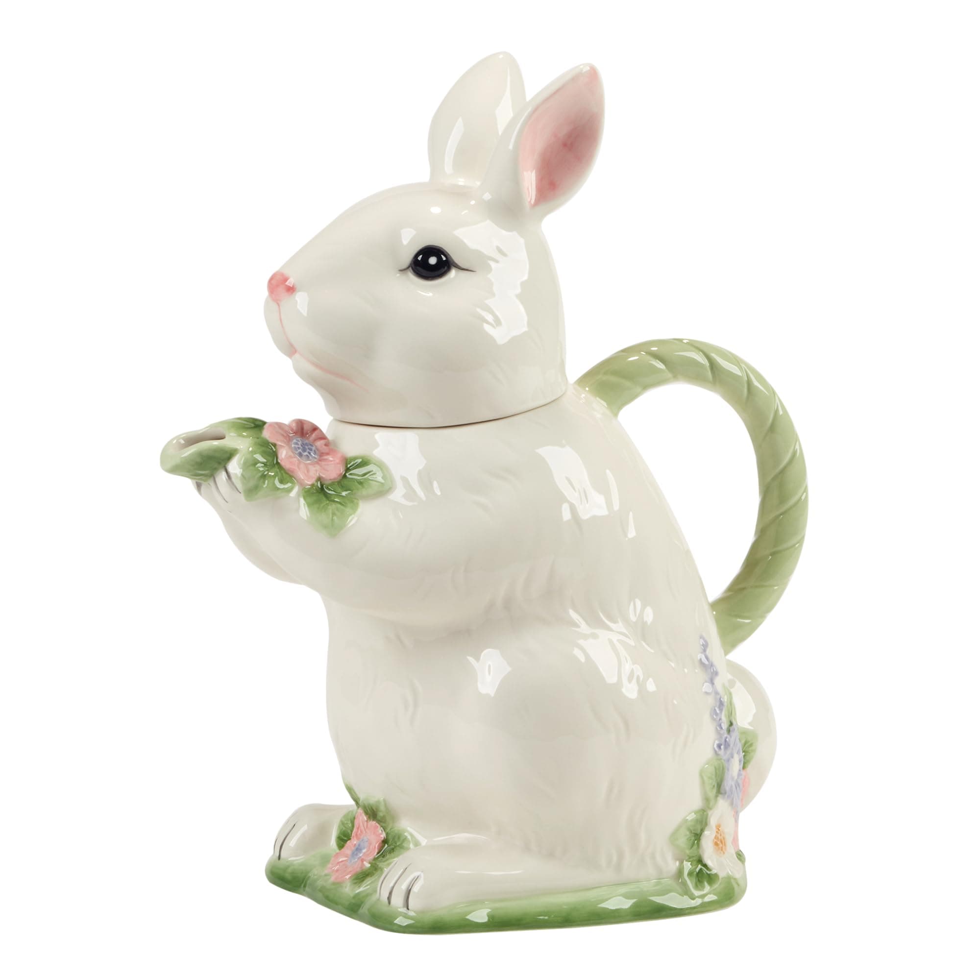 Easter Morning 3-D Bunny Teapot, 32 oz, Multicolor