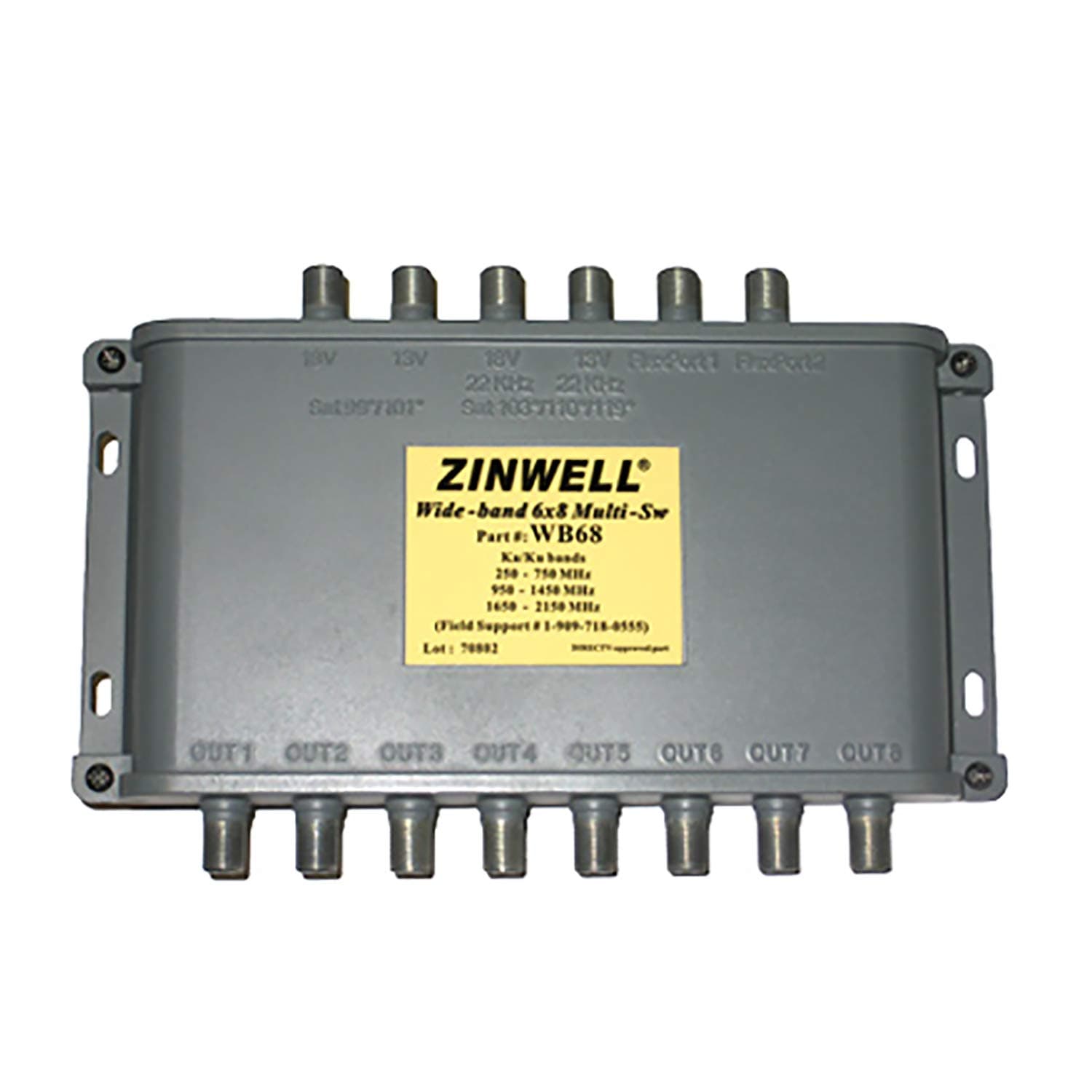 Generic WB68 Zinwell 6x8 Multiswitch Designed for DIRECTV MPEG-4 compression HD