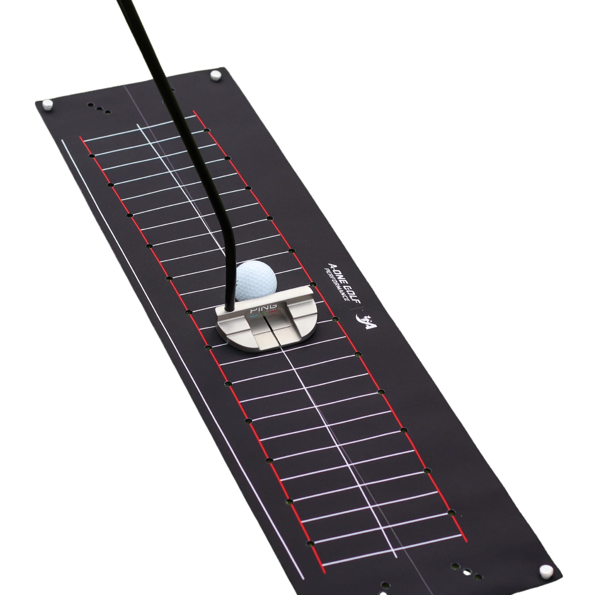 Perfect Practice Golf Putting Mat - Training Aid With Alignment Tour Aim and Putting Arc Set