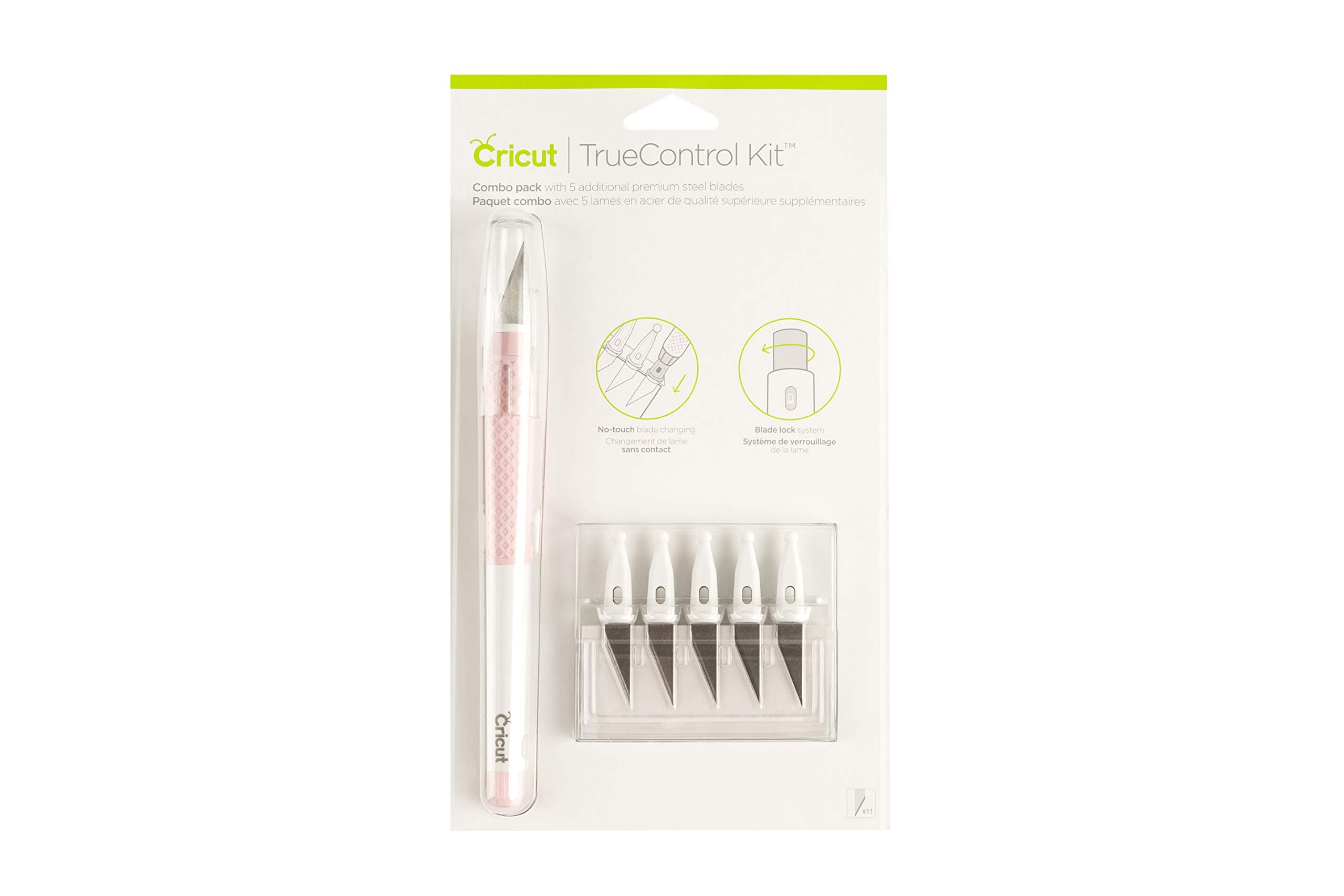 Cricut TrueControl Knife Kit - For Use As a Precision Knife, Craft Carving and Hobby Art, Scrapbooking, Stencils, DIY Projects Comes With 5 Spare Blades [Rose]
