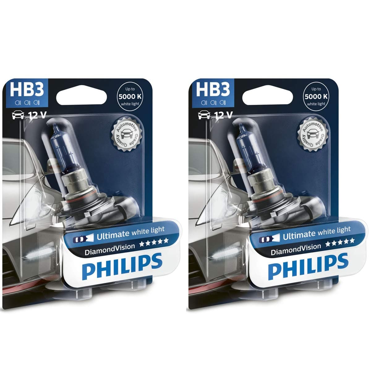 PHILIPS Diamond Vision 9005 HB3 Halogen HID Bulbs (Pack of 2)